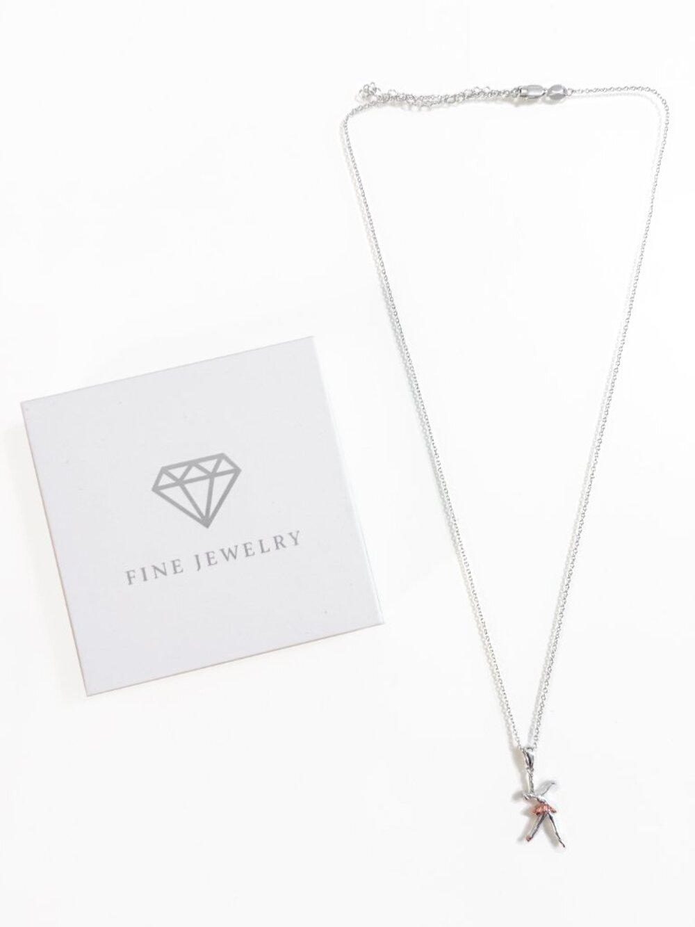 Sterling Silver Ballerina Necklace - Picture 5 of 5